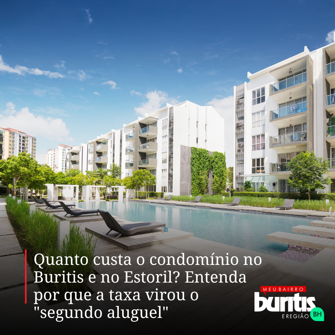 Piscina e área de lazer de um condomínio residencial