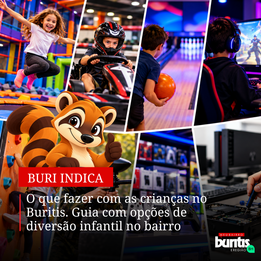 O que fazer com as crianças no Buritis. Guia com opções de diversão infantil no bairro 