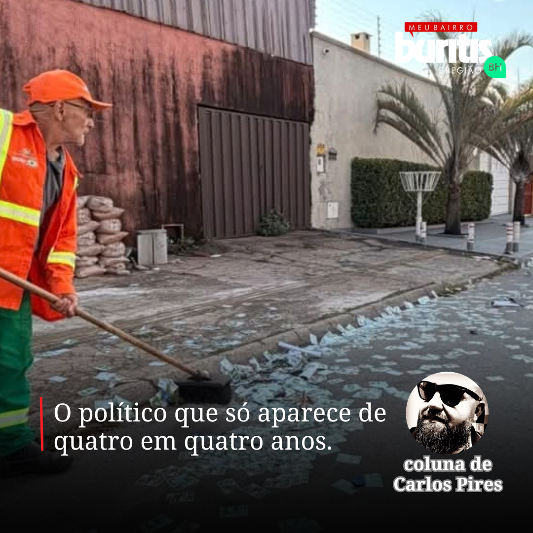 O político que só aparece de quatro em quatro anos